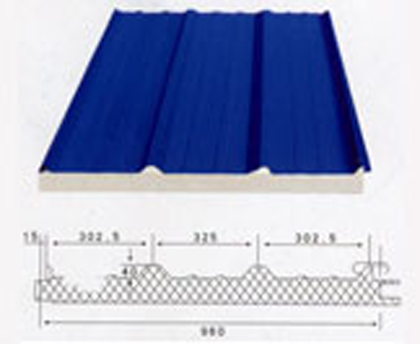 970型搭接式夾芯屋面板